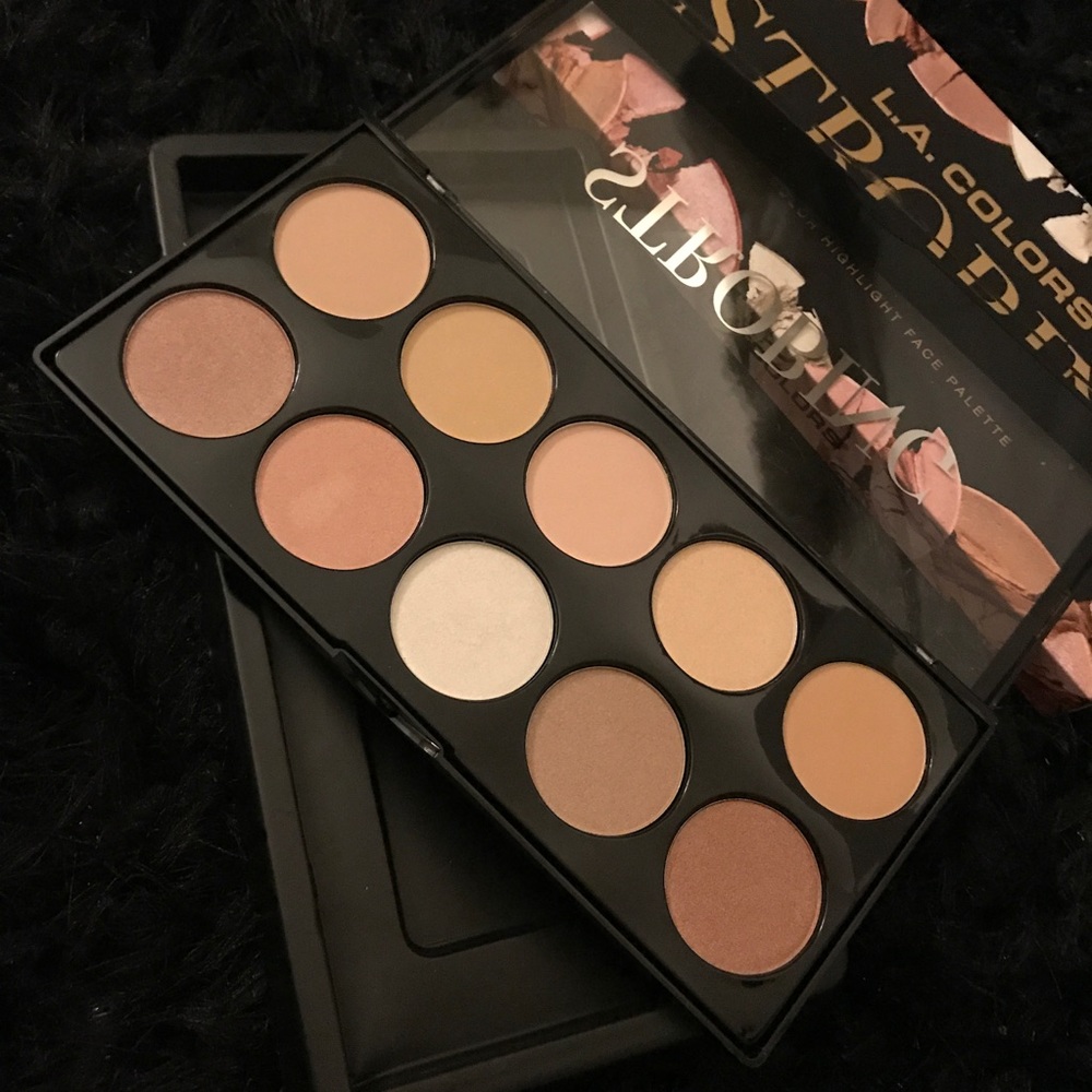 LA COLORS. 10 Highlight Face Palette NEW